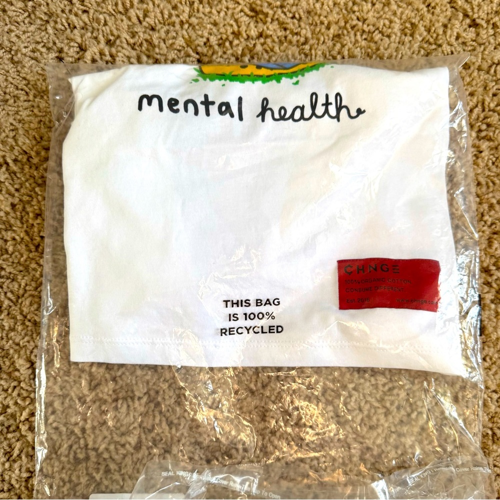 CHNGE “Respect Your Mental Health” Baby Ringer Tee
